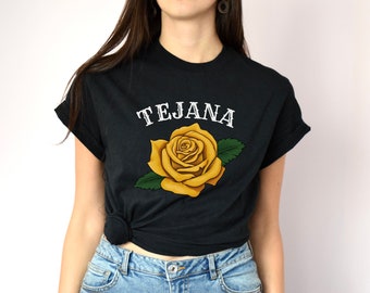 Tejana yellow rose shirt