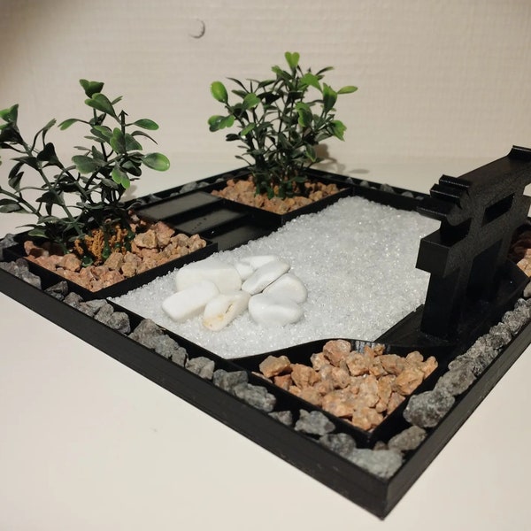 Japanse Zen-tuin//plantenbak voor rust en vrede - meerdere secties