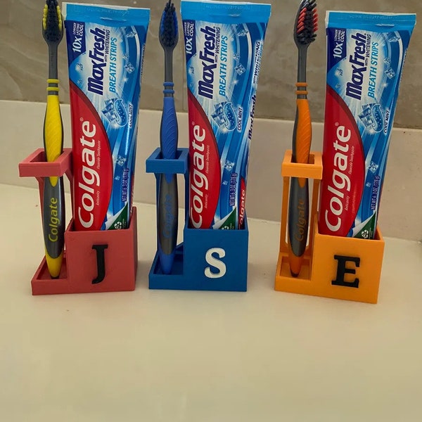 Personlized toothbrush, toothpaste holder, kids toothbrush, childrens toothbrush, gift idea for kids, bathroom decore,