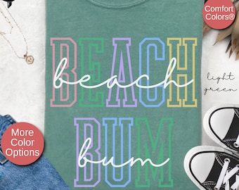 Camisa playera Comfort Colors®, camisas playeras de moda para mujeres, camisas para las vacaciones de verano, camisa playera de gran tamaño, regalo para amantes de la playa, ambiente playero