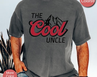 Camiseta The Cool Uncle, camiseta de anúncio de gravidez para tio, camiseta Cool Uncle, camiseta New Uncle, presente para o futuro tio, camiseta de aniversário do tio
