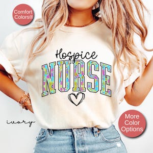 Hospice Nurse Shirt, Nurse Shirt, Nursing School Gifts, Nursing T-Shirt, Gift for Registered Nurse, RN T-Shirts, Hospice Tshirt,Brushstroke