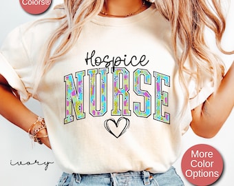 Hospice Nurse Shirt, Nurse Shirt, Nursing School Gifts, Nursing T-Shirt, Gift for Registered Nurse, RN T-Shirts, Hospice Tshirt,Brushstroke
