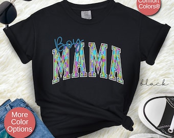Boy Mama Shirt, Mothers Day Gift From Son, Boy Mama Club Tshirt, Mom Life Shirt, Mom of Boys, Mom Birthday Gift,Brushstroke Motherhood Shirt