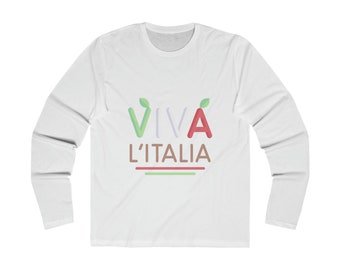 Men's Long Sleeve Crew Tee Viva Italia