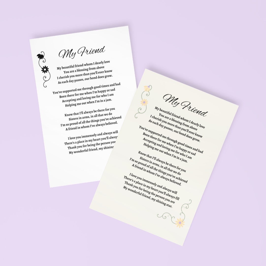 Freund Gedicht Download, Poesie für den besten Freund, kurze Gedichte für  den besten Freund, die dich zum Weinen bringen, Gedichte über Freundschaft,  ..., image size:1080x1080