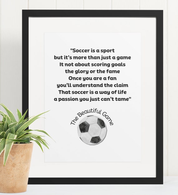 Soccer Poem Wall Art Download, Printable Soccer Poem Poster, Poem About  Football, Soccer Poetry Printable Art Decor - Etsy Ireland