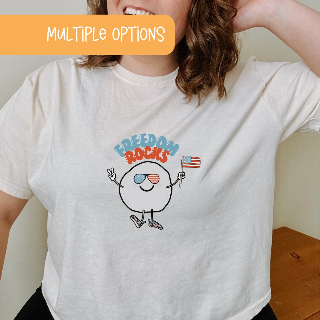 Freedom Rocks Comfort Colors Tee: 4th of July Climber Shirt - Etsy