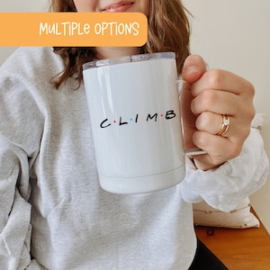 Caneca Climb Friends: Presente de escalada, isolada ou de cerâmica