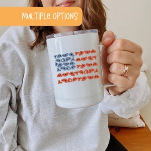 Caneca com bandeira americana para escalada: presente para escaladores