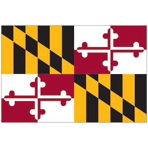 Maryland State Flag 3&#39;x5&#39; Flag - Maryland State - Premium Polyester 36 x 60 inch with Brass Rings
