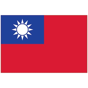 Bandera de Taiwán Bandera de 3&#39;x5&#39; - País de Taiwán - Poliéster premium 36 x 60 pulgadas con anillos de latón