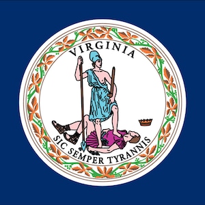 Virginia State Flag 3&#39;x5&#39; Flag - Virginia State - Premium Polyester 36 x 60 inch with Brass Rings