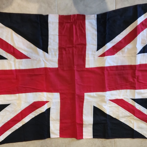100% Cotton British/UK Flag 3'x5'  - High Quality Cotton - 36 x 60 inch with Brass Rings