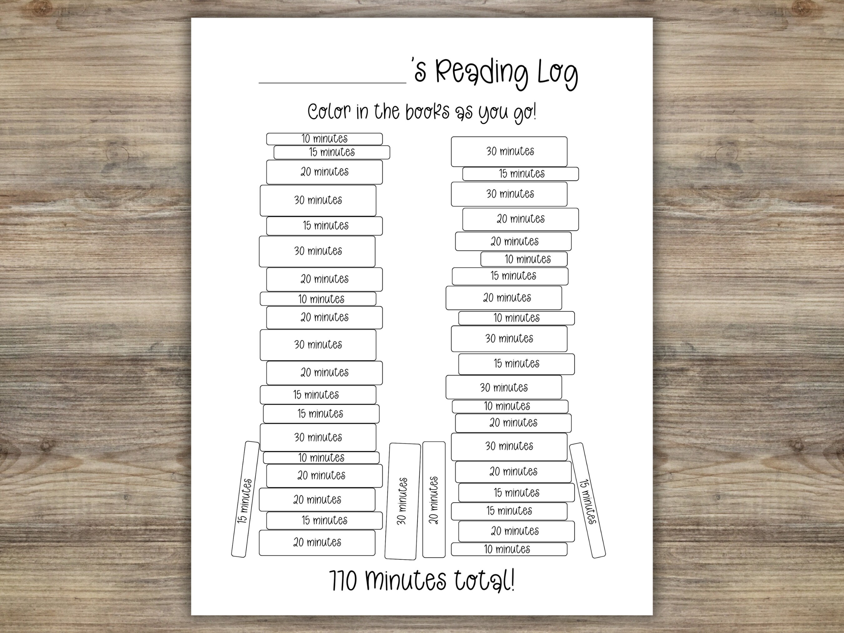 Back to School Reading Log, Kids Reading Tracker, Student Reading Log ...