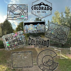 Colorado Sun Catcher Window Clings