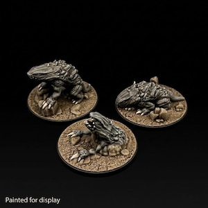 Land Shark Miniature | 3D Printed Unpainted DnD Monster Mini | Bulette Proxy | Desert Predator (50mm)