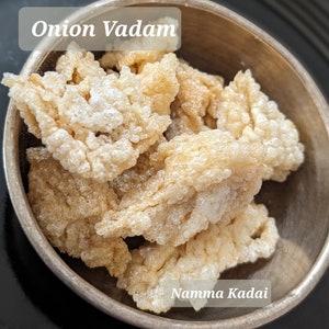 INDIAN HOMEMADE RICE Onion Vadam /Tomato Papad ( Vadagam /Appalam) Side dish South Indian fryums no Preservative Kids Favorite!!