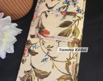 Organizador de joyas indio, plegable, apto para viajes, diseño floral, regalos para mujeres.