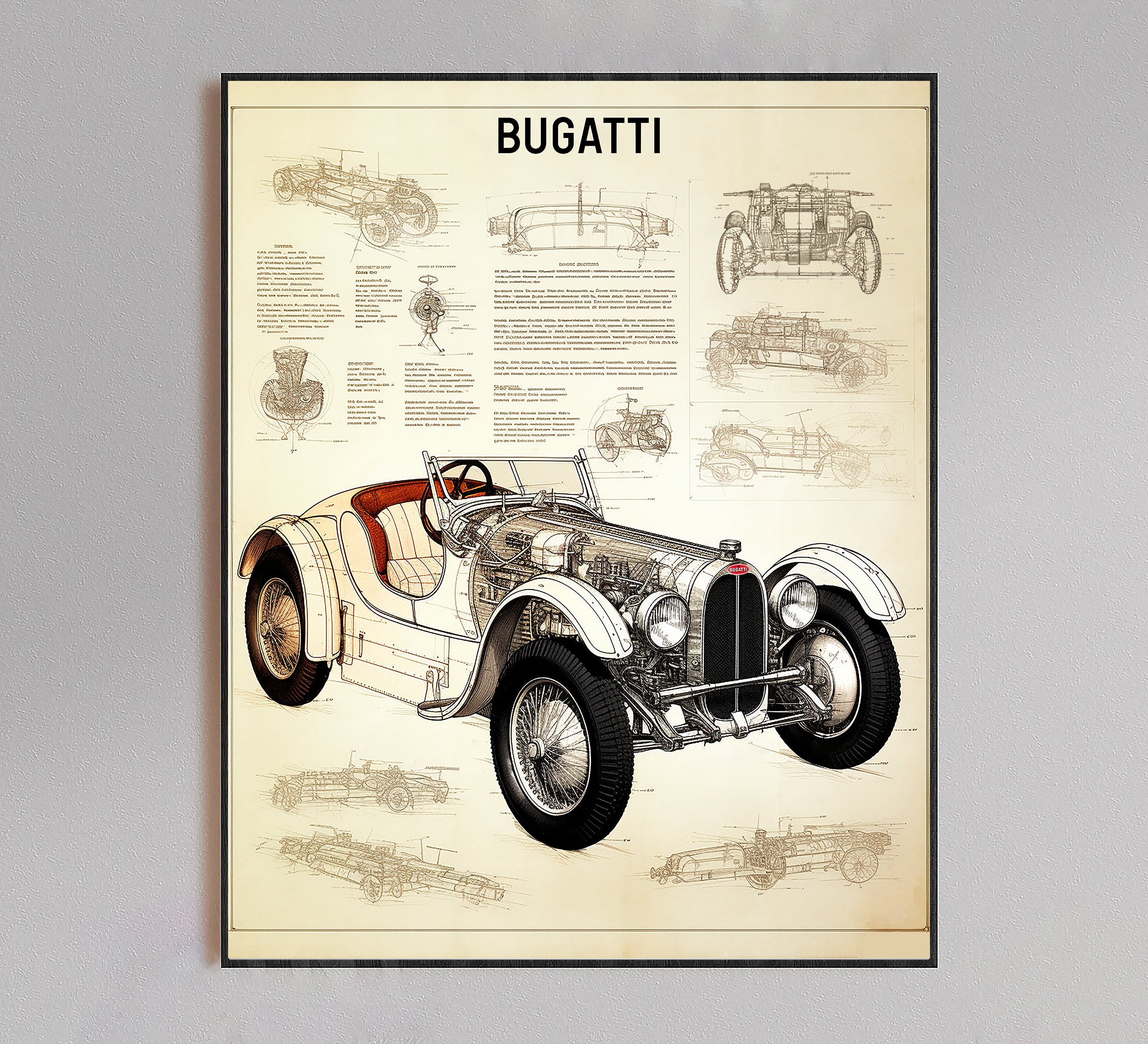 セール専門店 Bugatti ブガッティ/ロバート ゲリ/ポスター | artfive.co.jp