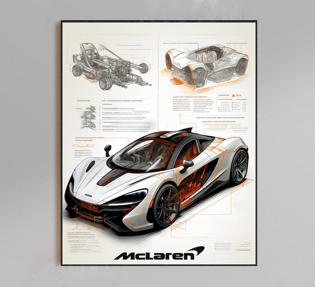 Mclaren Poster Mclaren Wall Art, Mclaren SVG, Mclaren Patent Print ...