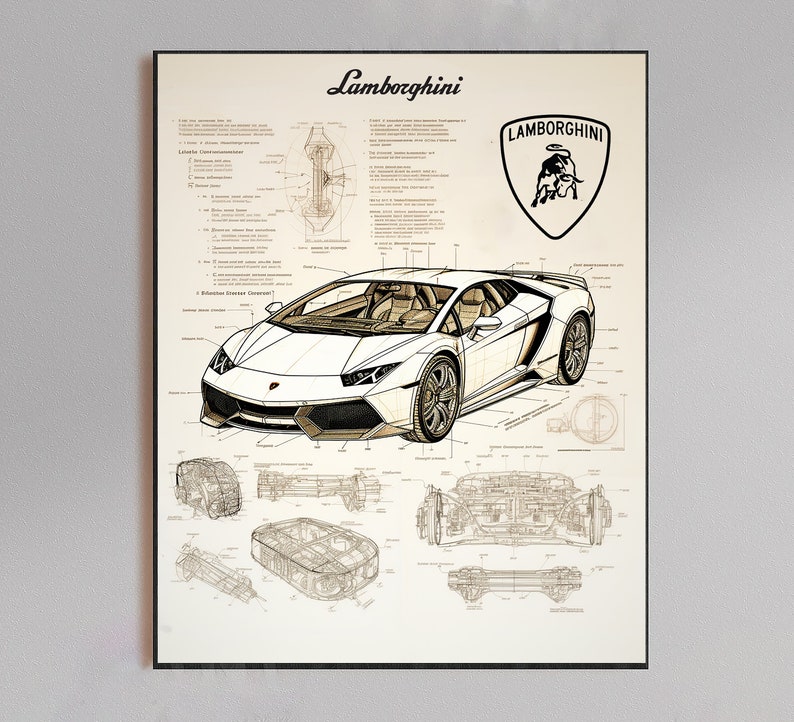 Lamborghini Aventador Poster Lamborghini Aventador Wall Art ...