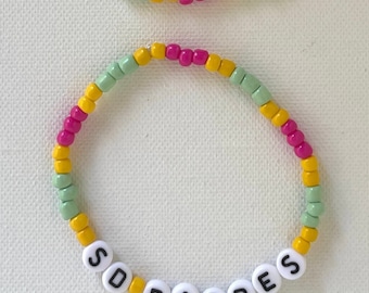 READY TO SHIP | San Diego Padres City Connect Colorway Friendship Beaded Favorite Bracelet | Baseball mlb Tatis jr machado pads 619