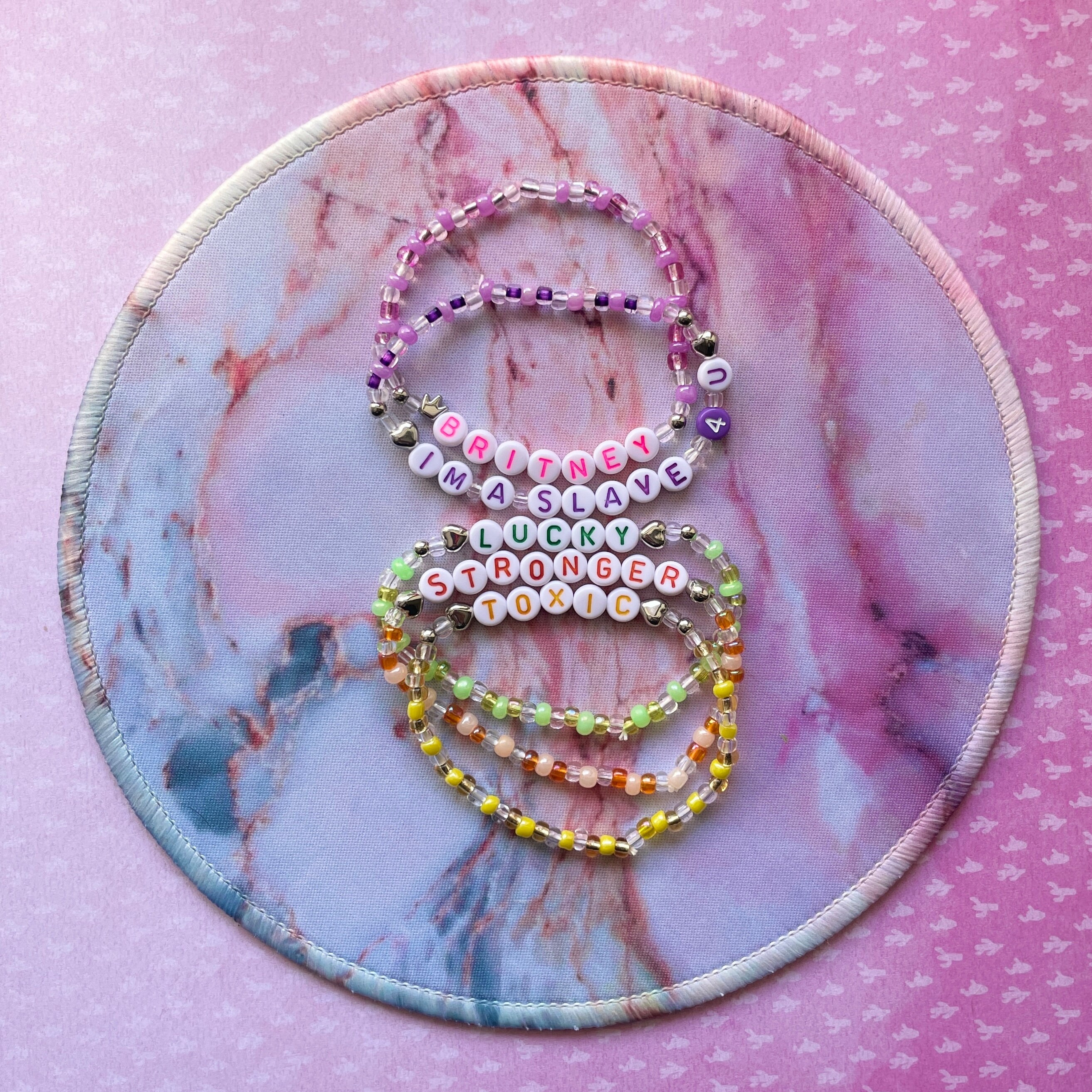 READY to SHIP | BRITNEY Spears Friendship Beaded Bracelet Set of 5