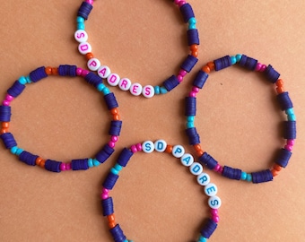 READY to SHIP | SD Padres City Connect 2026 Colorway Friendship Beaded Mixed Bracelet | Baseball mlb 619 pads Tatis jr machado Merrill