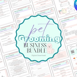 Pet Grooming Business Bundle, Dog Grooming Forms, Pet Grooming Business Template, Editable Pet Grooming Business Forms, Dog Grooming Policy