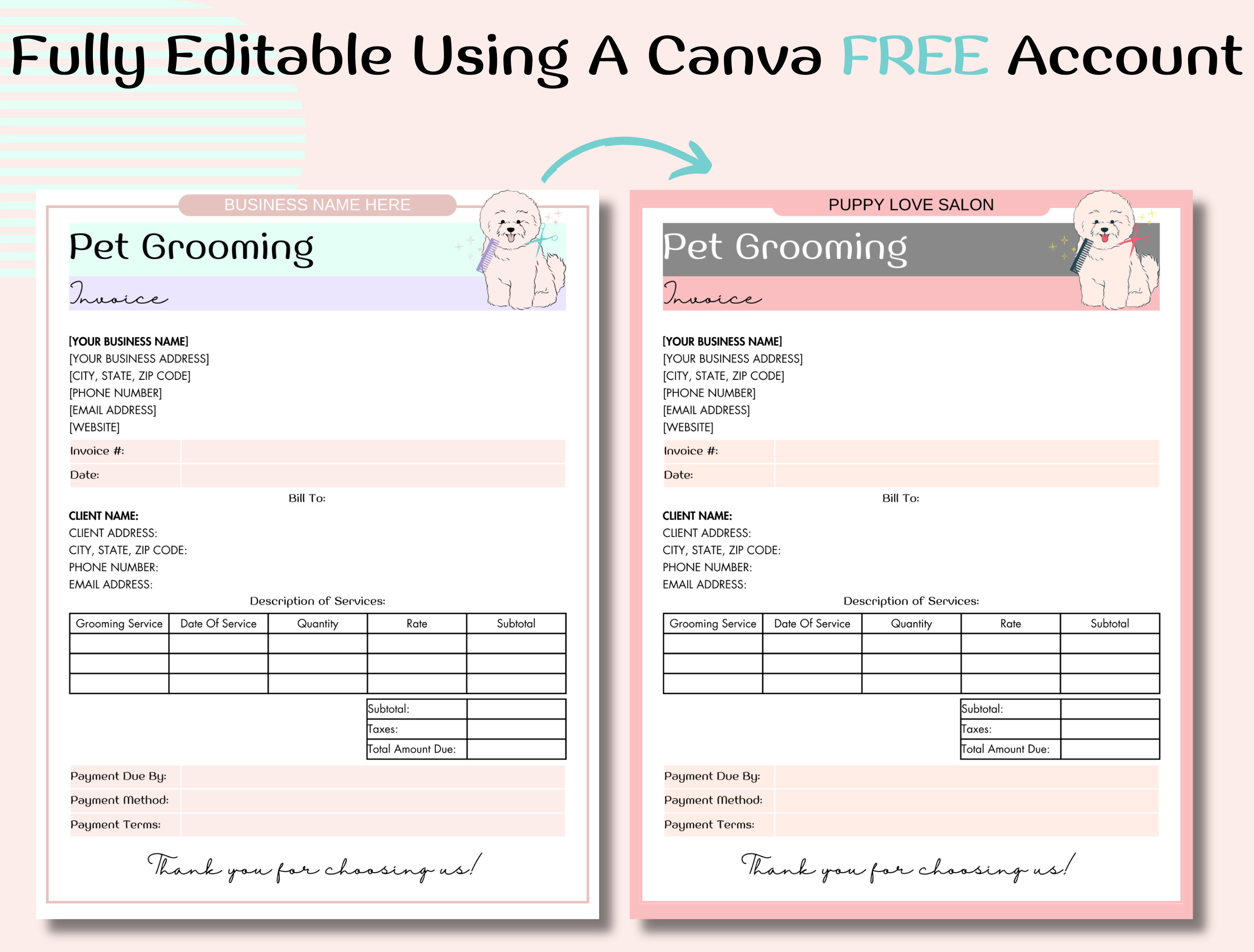 View of Pet Grooming Business Bundle, Dog Grooming Forms, Pet Grooming Business ...