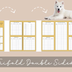 Gezondheidsdossier huisdier, vaccinatiedossier dierenarts, gezondheidstracker honden, formulier fokker, vaccinatiedossier puppy digitale download, afdrukbaar