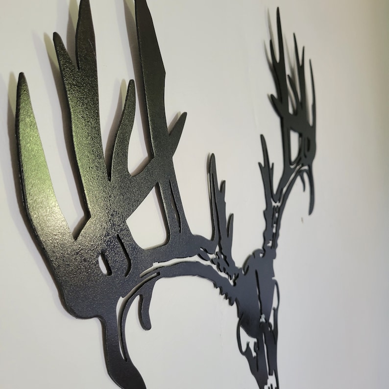 Deer Metal Wall Art, Metal Deer Sign, Deer Head Sign, Wall Hangings