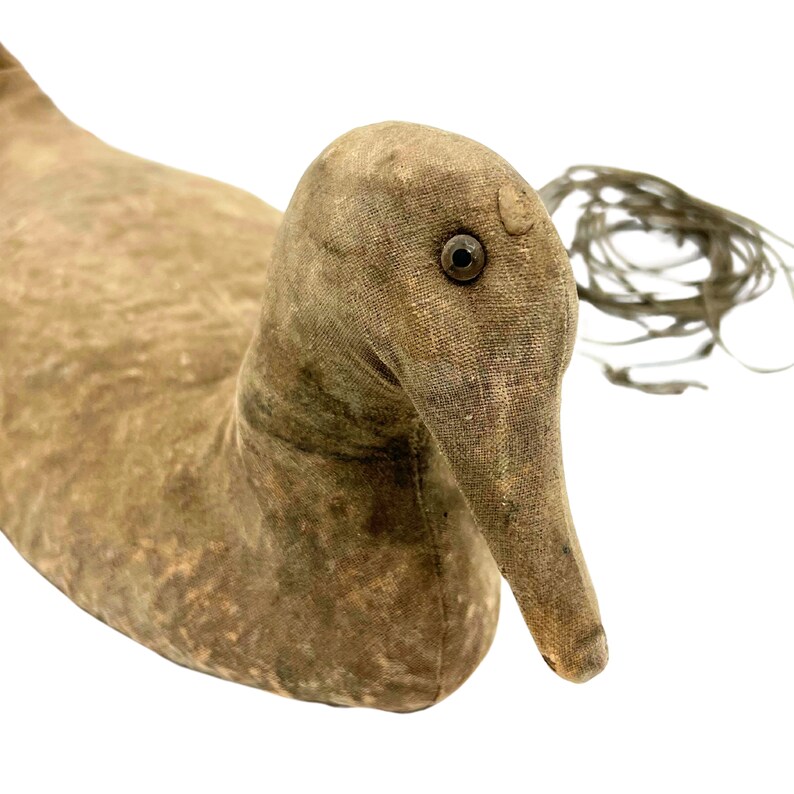 Antique Canvas Duck Decoy Etsy