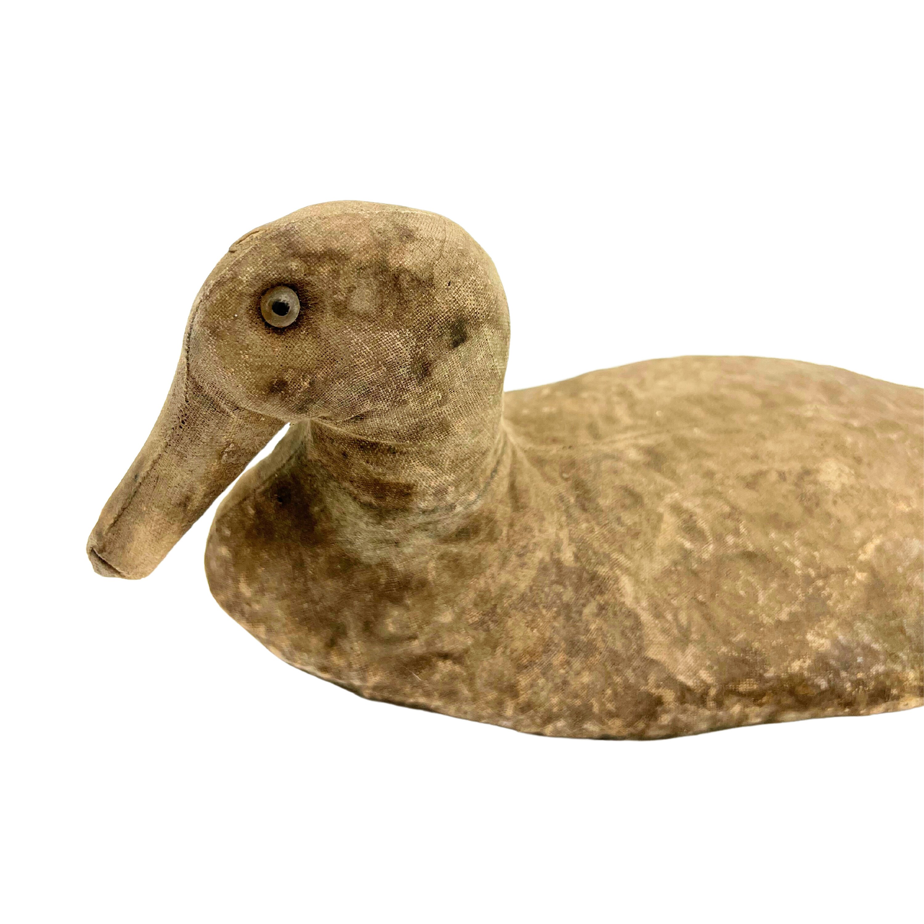 Antique Canvas Duck Decoy Etsy