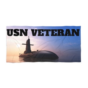 USN Navy Veteran Beach Towel