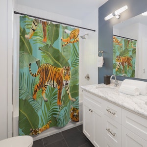 Tiger Shower Curtains