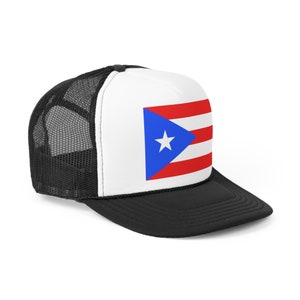 Puerto Rico flag Trucker Caps