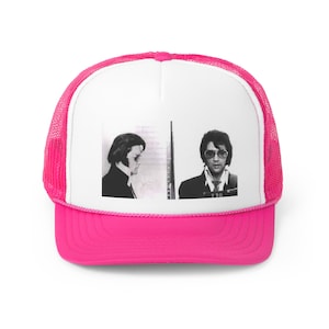 Elvis mug shot Trucker Caps