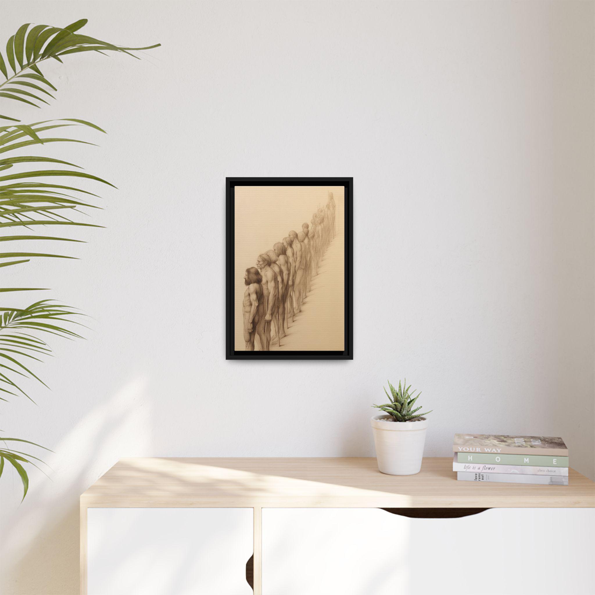 Human Evolution Art Print | Sepia Giclée, Anatomy Decor - Etsy