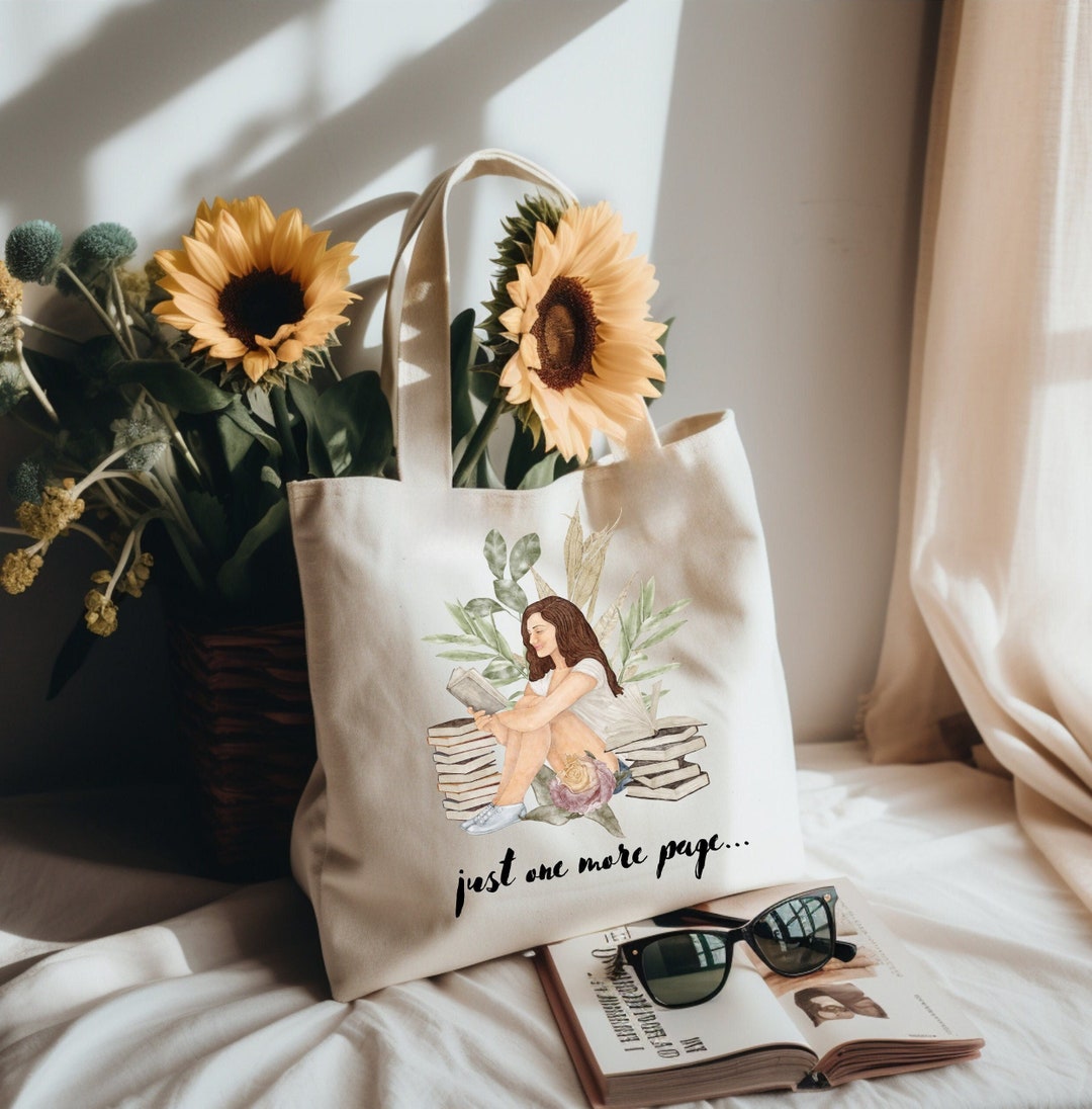 thumbnail image 2 of Book Bag Book Lover Gft Book Tote Bag Booksh Gfts Booksh Tote Book... 2 of 14