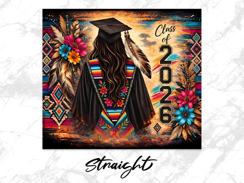 Native Graduation Design Native Pride Graduation Tumbler Wrap | Class of 2026 Indigenous ...