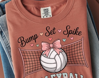 Coquette Volleybal PNG | Roze Strikje Bump Set Spike Sublimatie Ontwerp | Meisjesachtige Sport Digitale Download