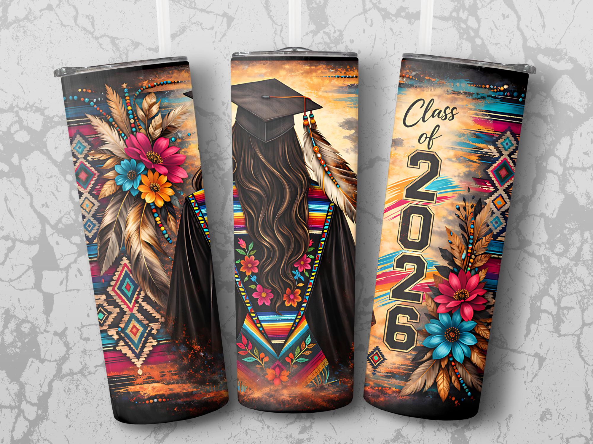 Native Graduation Design Native Pride Graduation Tumbler Wrap | Class of 2026 Indigenous ...