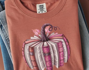 Fall Book Pumpkin PNG: Autumn Reading Design (Digital Download)