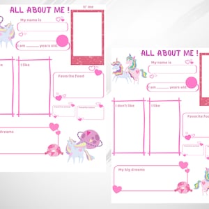All About Me Printable Book Preschool, INSTANT DOWNLOAD, All About Me ...