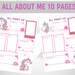 All About Me Printable Book Preschool, INSTANT DOWNLOAD, All About Me ...