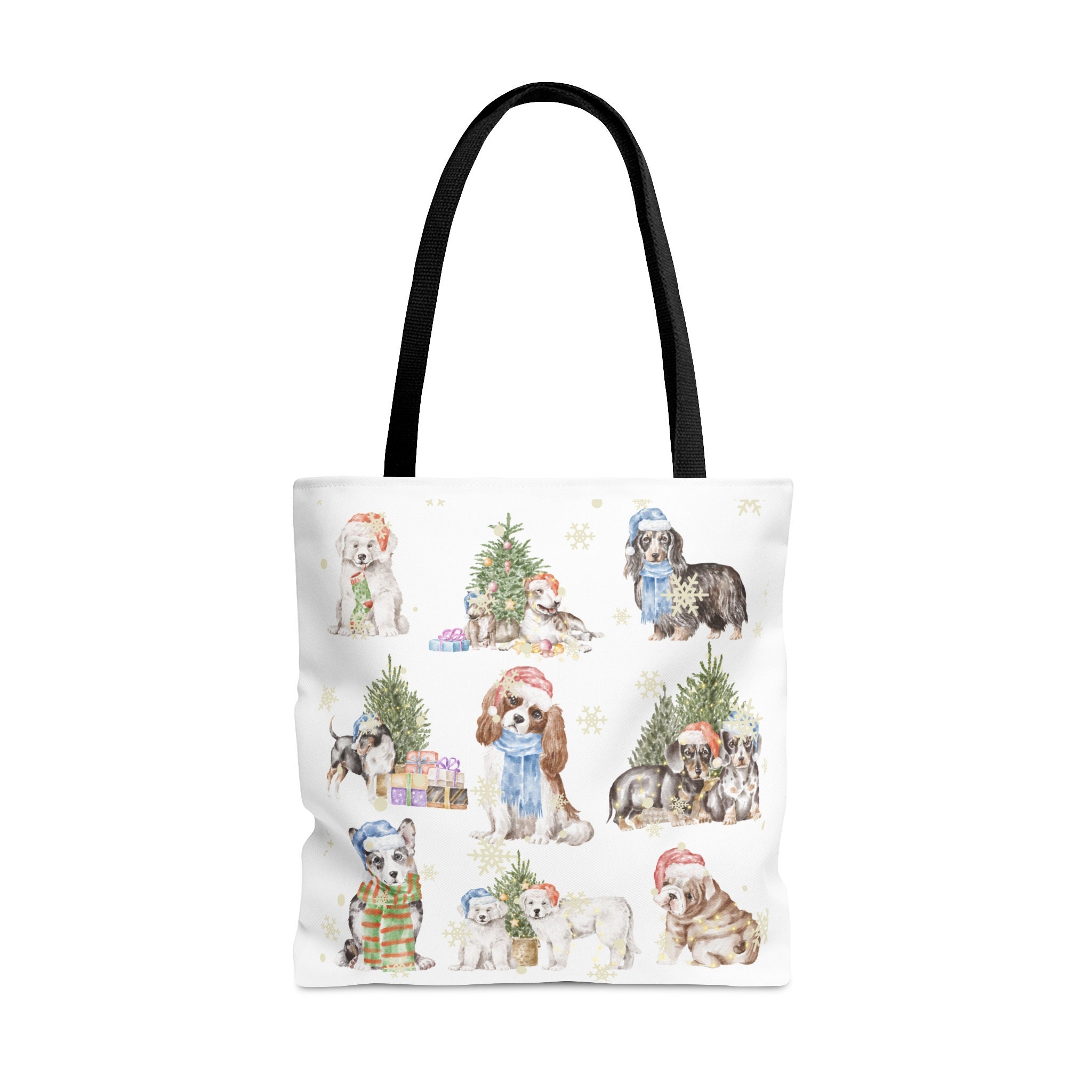 Flower/cat/dog Canvas Tote Bag, Kitten Handbag, Small Carry Bags With  Zipper, Reusable Grocery Tote, Winter Bags, Valentines Gifts 