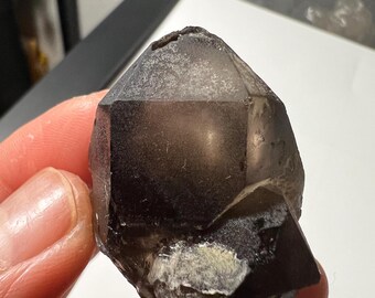 Raw Smoky Quartz Point | Pocket Crystal Specimen - FLOATER