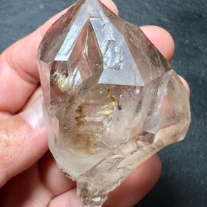 Elestial Smoky Quartz Crystal with Stunning Windows | Skeletal Smoky Quartz | Window Root Chakra Quartz | Fenster Quartz-Brazil